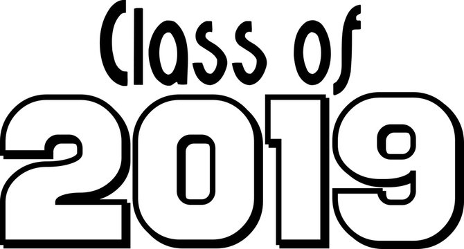 Class Of 2019 Block Letters