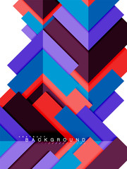 Multicolored abstract geometric shapes, geometry background for web banner