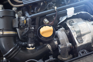 Car engine background