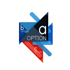 Triangle data visualization design, option infographic layout