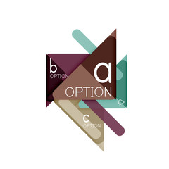 Triangle data visualization design, option infographic layout