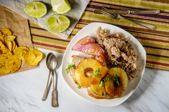 Cuban Pineapple Pork Chops