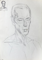 portrait, Pencil drawing, sketch