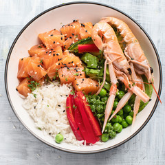 Salmon poke bowl