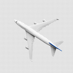 Fototapeta premium Model plane,airplane mock up.clipping path