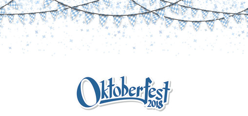 Oktoberfest 2018 garlands with confetti