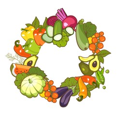 collection of ripe vegetables