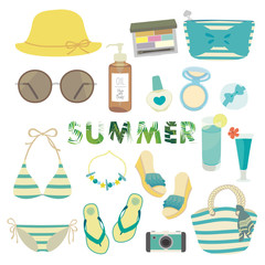 Summer fashion illustration