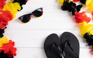 german wm background with chain and sunglasses