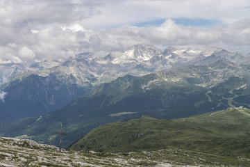 Naklejka premium landscape in the mountains