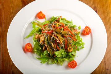 Salad with chicken and glass noodle