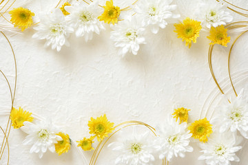 White paper with flowers 

