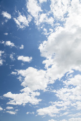 blue sky with white clouds
