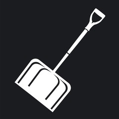 Vector illustration icon of a shovel