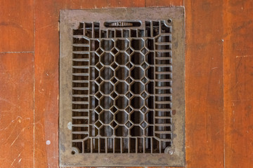 vintage iron heating air vent