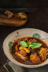 Chicken stew with ginger