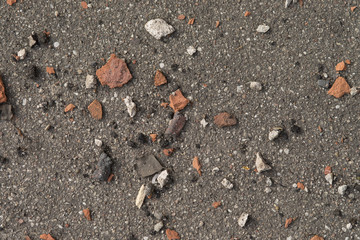 asphalt road in the ground