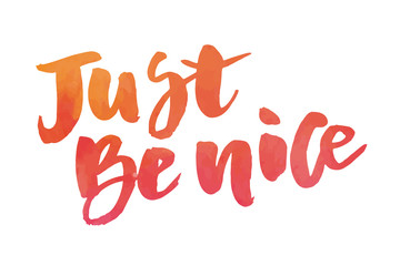 Lettering with phrase Welcome. Vector illustration. watercolor