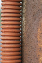 close up of a pipe