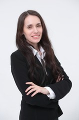 portrait of a woman lawyer in a business suit