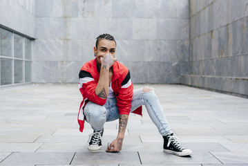 Trendy man in casual clothes