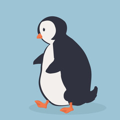 Cute Penguin bird  cartoon vector