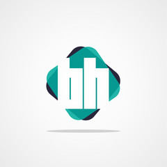 Initial Letter BH Logo Template Design