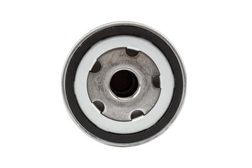 Car oil filter isolated on white background