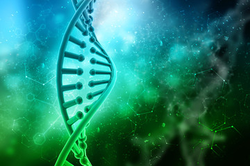 3d rendering Dna analysis