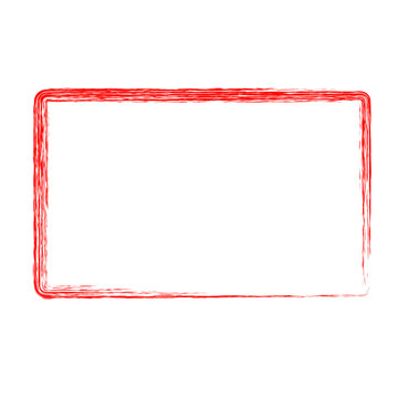 red rectangle crayon frame