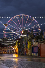 Blumenrad, Ferris wheel in the Prater, amusement park, Prater, Vienna, Austria, Europe