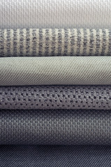 Catalog of multicolored cloth from matting fabric texture background, silk fabric texture, textile...