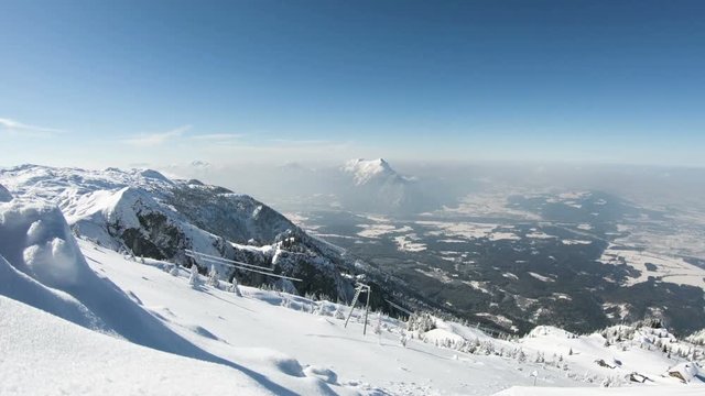 Untersberg View.  A timelapse recording of the view from Untersberg mountain in Austria looking towards the German border.  The mountain straddles the border between Germany and Austria.