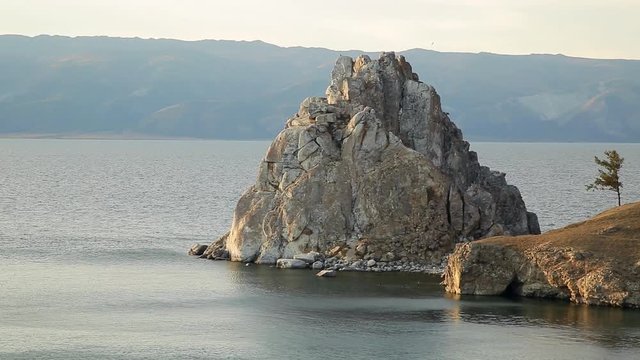 Summer. Lake Baikal. Olkhon Island. Cape Burkhan (Shamanka)