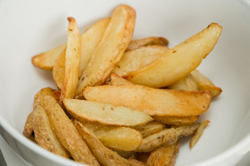 freshly baked potato wedges for catering at a corporate event
