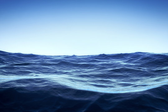 Fototapeta blue sky over the ocean