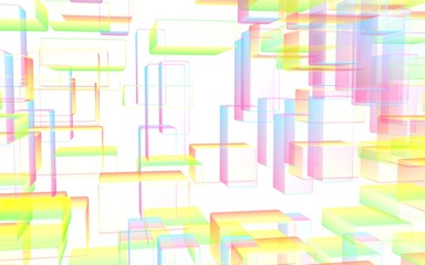 Colorful abstract digital and technology background.