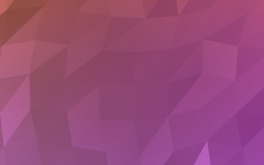 Abstract triangle geometrical pink background. Geometric origami style with gradient. 3D illustration