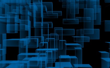 Blue and dark abstract digital and technology background