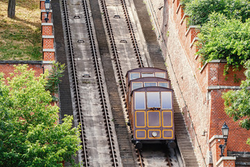 funicular railway transport to hill in the City © EdNurg