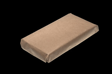 parcel post isolated on a black background