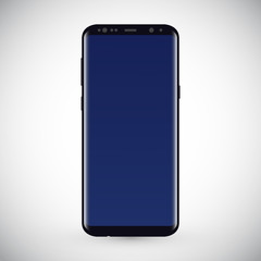 Black Smart Phone Vector Illustration