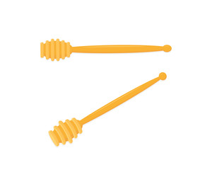 Wooden honey dipper