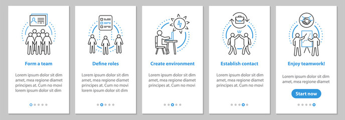Team gathering onboarding screen