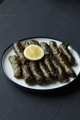 stuffted grape leaves with rice, dolma,sarma