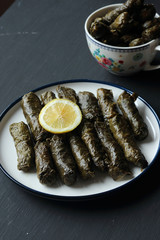 stuffted grape leaves with rice, dolma,sarma