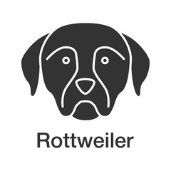 Rottweiler glyph icon