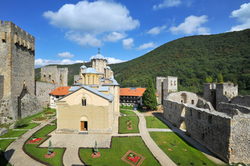 Monastery Manasija near Despotovac in Serbia