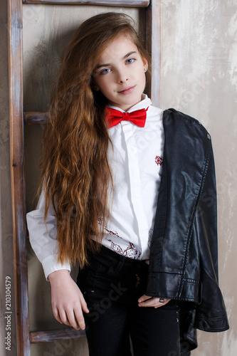 Image result for girl with bow tie
