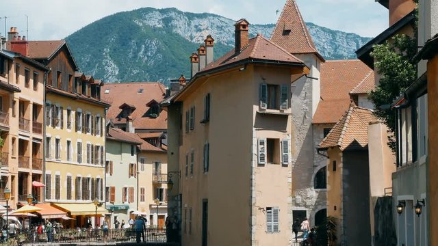 medieval house on the canal in Annecy, France